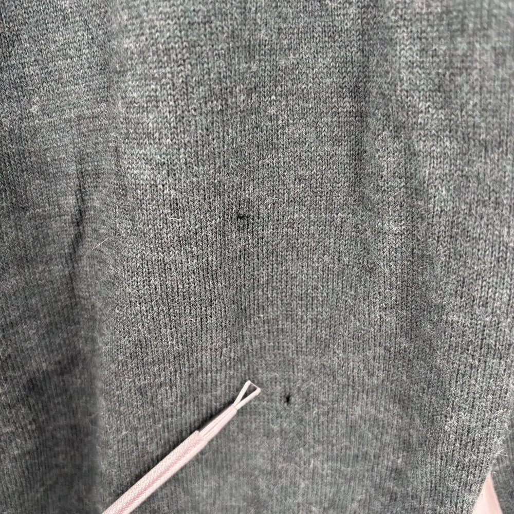 Peter Millar Mens XL 1/4 Zip Solid Green Wool Blend Pullover Sweater